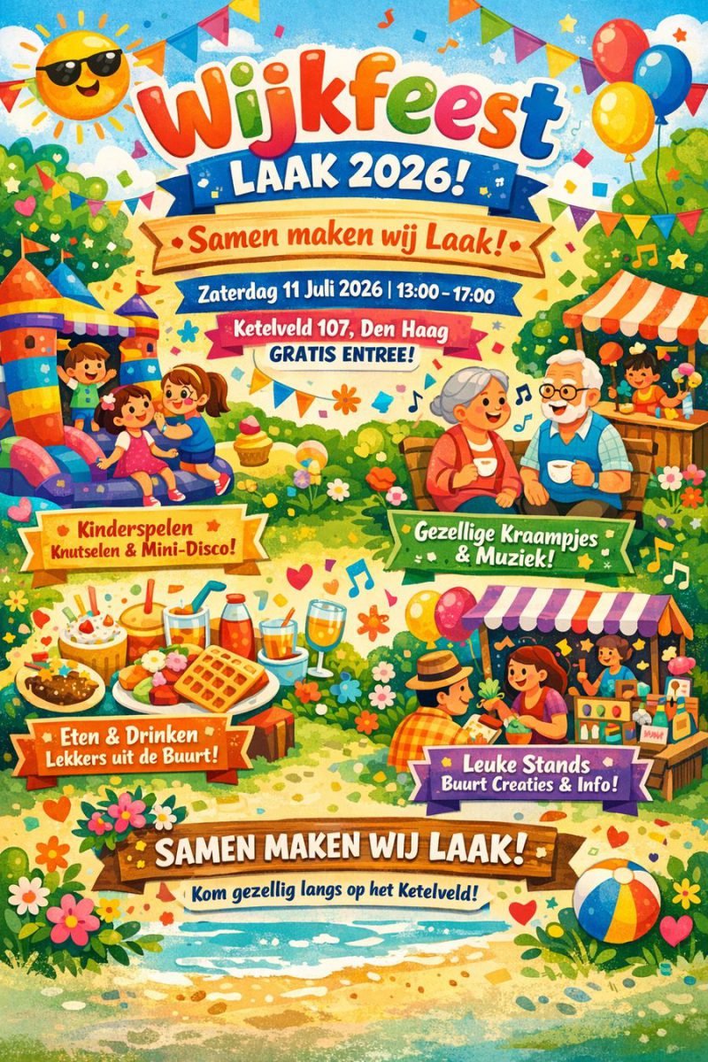 Wijkfeest Laak 2026 — Samen maken we Laak!